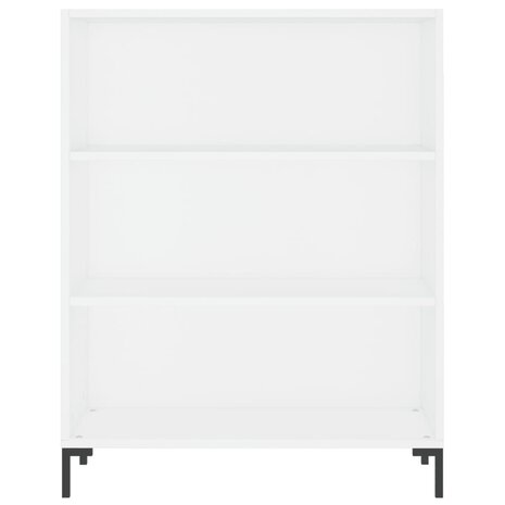 Boekenkast 69,5x32,5x90 cm bewerkt hout wit 8720845866471 4