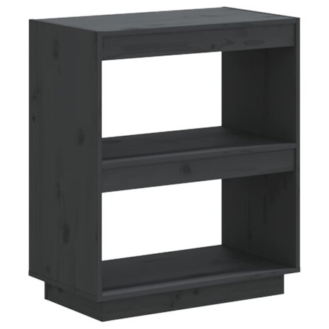 Boekenkast 60x35x71 cm massief grenenhout grijs 8720286815922 2