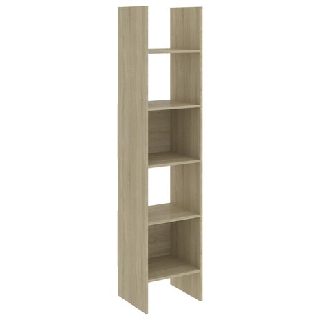 Boekenkast 40x35x180 cm bewerkt hout sonoma eikenkleurig 8720286352564 2