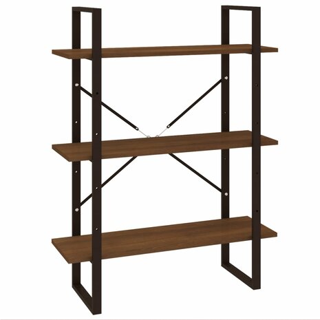 Boekenkast 80x30x105 cm bewerkt hout bruineikenkleurig 8720287088233 2