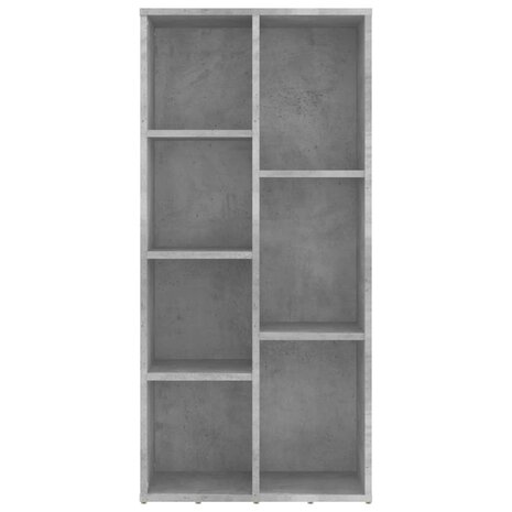 Boekenkast 50x25x106 cm bewerkt hout betongrijs 8719883869698 4