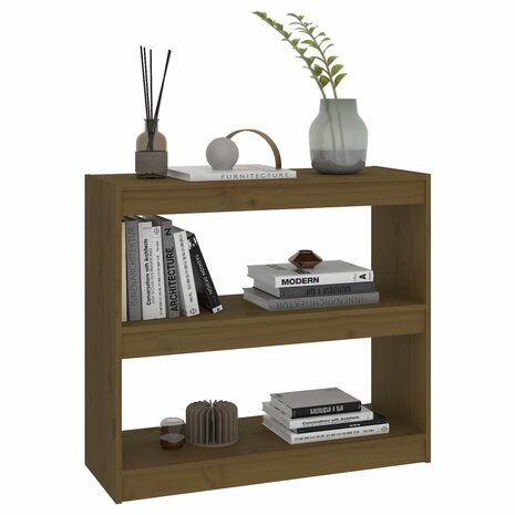 Boekenkast/kamerscherm 80x30x71,5 cm grenenhout honingbruin 8720286608869 4