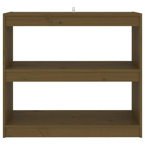 Boekenkast/kamerscherm 80x30x71,5 cm grenenhout honingbruin 8720286608869 5