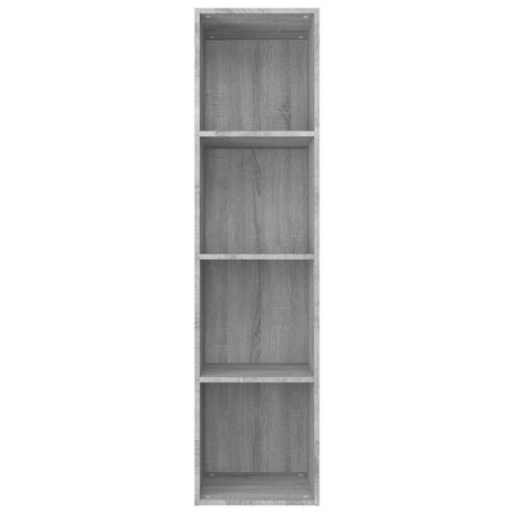 Boekenkast / tv-meubel 36x30x143 cm grijs sonoma eikenkleurig 8720286975091 3