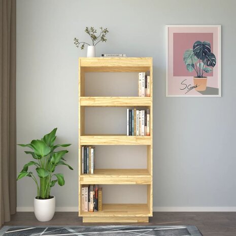 Boekenkast / kamerscherm 60x35x135 cm massief grenenhout 8720286816004 3