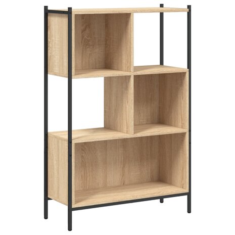 Boekenkast 72x28x109 cm bewerkt hout sonoma eikenkleurig 8721012339354 2