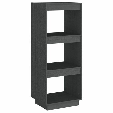 Boekenkast/kamerscherm 40x35x103 cm massief grenenhout grijs 8720286815779 2