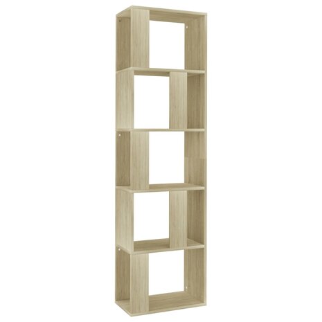 Boekenkast/kamerscherm 45x24x159 cm bewerkt hout sonoma eiken 8719883672724 2