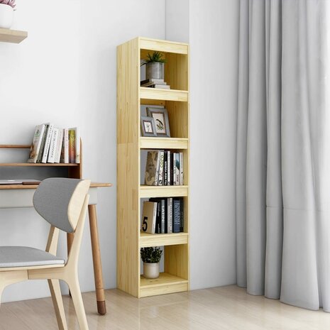 Boekenkast / kamerscherm 40x30x167,5 cm massief grenenhout 8720286608487 1