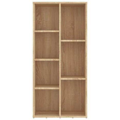 Boekenkast 50x25x106 cm bewerkt hout sonoma eikenkleurig 8719883869681 4