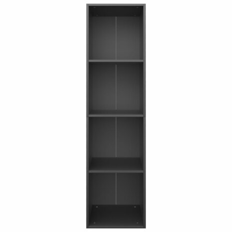 Boekenkast/tv-meubel 36x30x143 cm bewerkt hout zwart 8719883673066 4