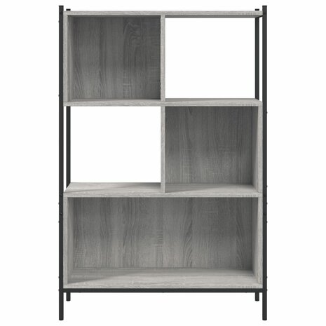 Boekenkast 72x28x109 cm bewerkt hout grijs sonoma eikenkleurig 8721012339378 5