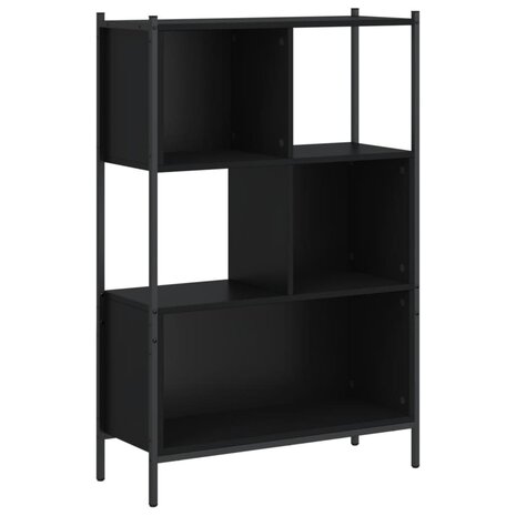 Boekenkast 72x28x109 cm bewerkt hout zwart 8721012339347 2