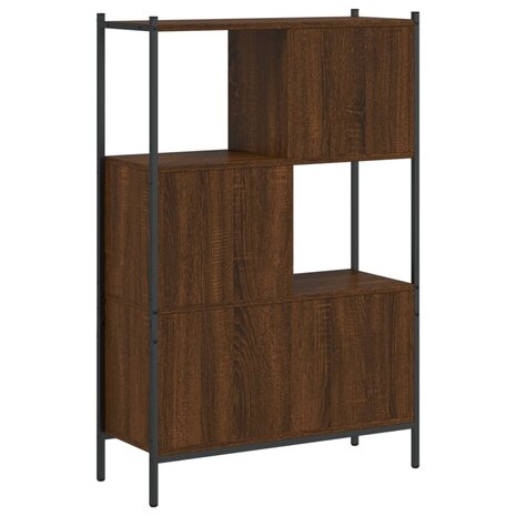 Boekenkast 72x28x109 cm bewerkt hout bruineikenkleurig 8721012339385 7