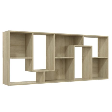 Boekenkast 67x24x161 cm bewerkt hout sonoma eikenkleurig 8719883915821 6