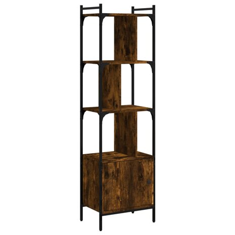 Boekenkast met deur 44,5x30x154,5 cm hout gerookt eikenkleurig 8720845915636 2