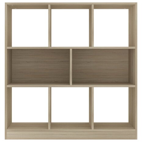 Boekenkast 97,5x29,5x100 cm bewerkt hout sonoma eikenkleurig 8719883673356 4