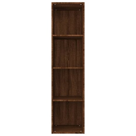 Boekenkast / tv-meubel 36x30x143 cm bruin eikenkleur 8720286975107 6