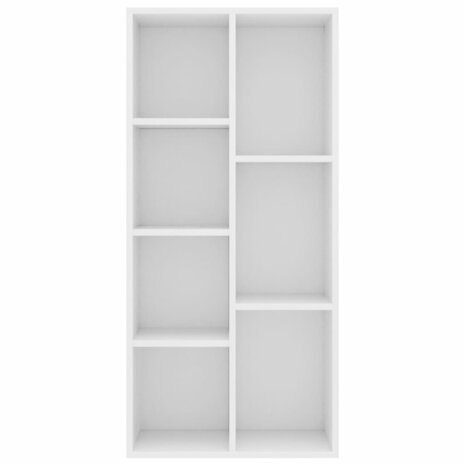 Boekenkast 50x25x106 cm bewerkt hout wit 8719883869650 4