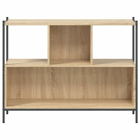 Boekenkast 102x28x77,5 cm bewerkt hout sonoma eikenkleurig 8721012339507 5