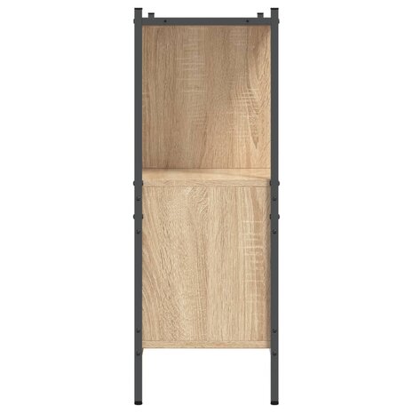 Boekenkast 102x28x77,5 cm bewerkt hout sonoma eikenkleurig 8721012339507 6