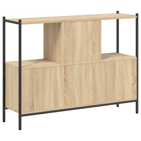 Boekenkast 102x28x77,5 cm bewerkt hout sonoma eikenkleurig 8721012339507 7