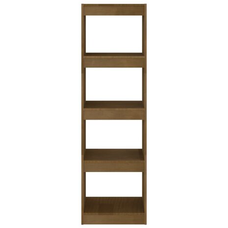 Boekenkast/kamerscherm 40x30x135,5 cm grenenhout honingbruin 8720286608463 5