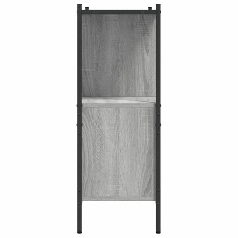 Boekenkast 102x28x77,5 cm bewerkt hout grijs sonoma eikenkleur 8721012339521 6