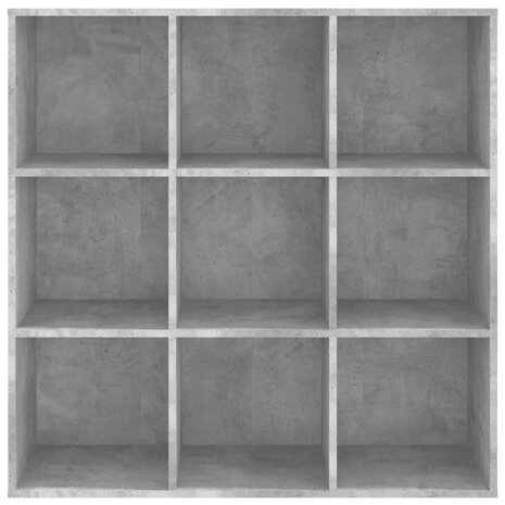 Boekenkast 98x29x97,5 cm bewerkt hout betongrijs 8719883869872 4