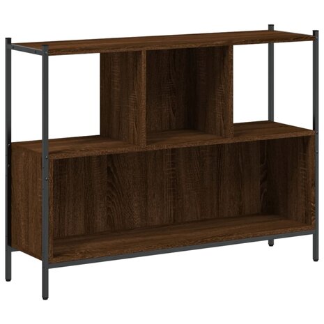 Boekenkast 102x28x77,5 cm bewerkt hout bruineikenkleurig 8721012339538 2