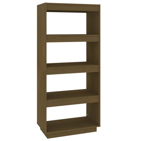 Boekenkast/kamerscherm 60x35x135 cm grenenhout honingbruin 8720286816035 2