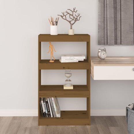 Boekenkast/kamerscherm 60x30x103,5 cm grenenhout honingbruin 8720286608661 3