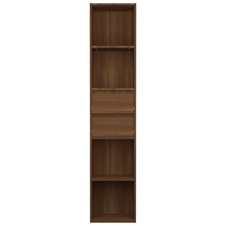 Boekenkast 36x30x171 cm bewerkt hout bruineikenkleurig 8720286954539 3