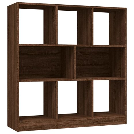 Boekenkast 97,5x29,5x100 cm bewerkt hout bruin eikenkleur 8720845694111 2