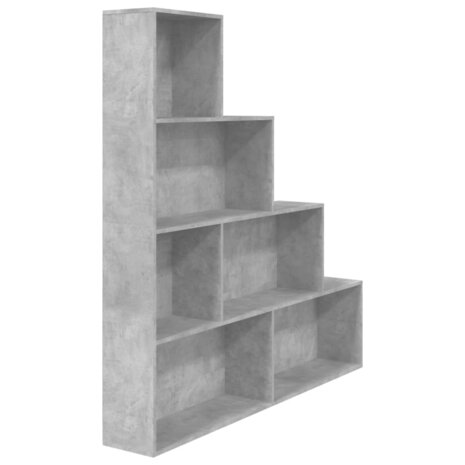 Boekenkast/kamerscherm 155x24x160 cm bewerkt hout betongrijs 8719883786100 2