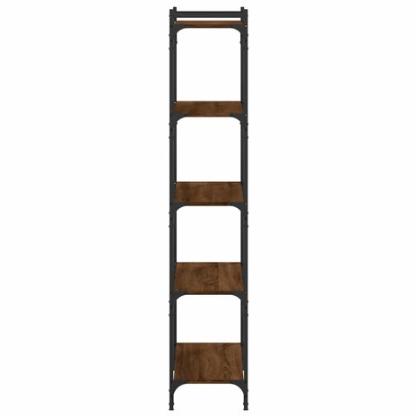 Boekenkast 5-laags 80x30x154 cm bewerkt hout bruineikenkleurig 8721012194632 5