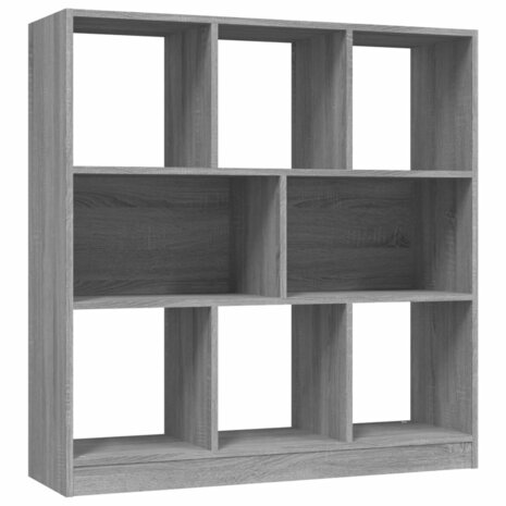 Boekenkast 97,5x29,5x100 cm bewerkt hout grijs sonoma eiken 8720845694104 2