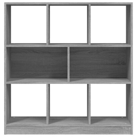 Boekenkast 97,5x29,5x100 cm bewerkt hout grijs sonoma eiken 8720845694104 4