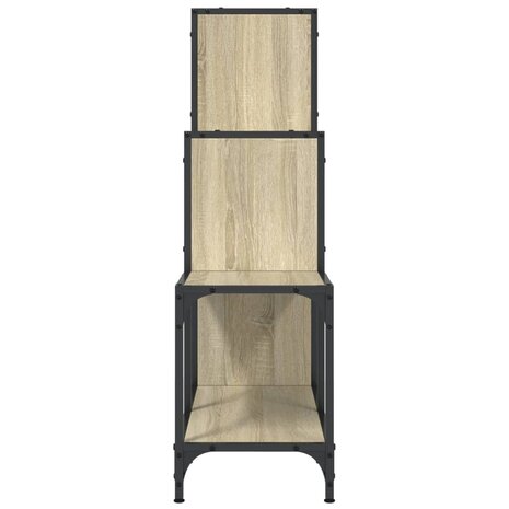 Boekenkast 92x30x102 cm bewerkt hout en metaal sonoma eiken 8721012479760 6