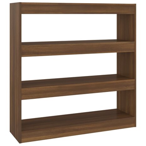 Boekenkast/kamerscherm 100x30x103 cm bruineikenkleurig 8720286844656 2