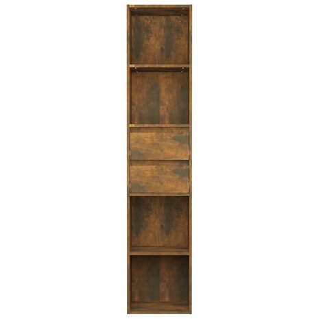 Boekenkast 36x30x171 cm bewerkt hout gerookt eikenkleurig 8720286954515 3