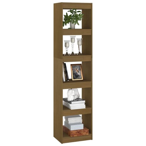 Boekenkast/kamerscherm 40x30x167,5 cm grenenhout honingbruin 8720286608517 4