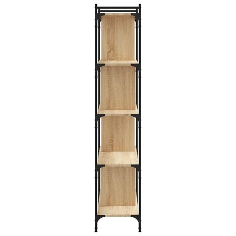 Boekenkast 5-laags 76x32x158 cm bewerkt hout sonoma eikenkleur 8720845418922 5