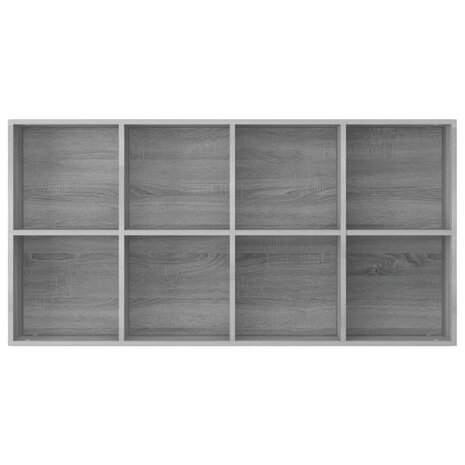 Boekenkast 66x30x130 cm bewerkt hout sonoma grijs 8720286975121 6