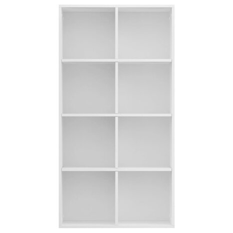 Boekenkast/dressoir 66x30x130 cm bewerkt hout wit 8719883673141 4