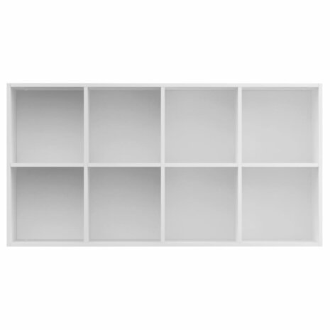 Boekenkast/dressoir 66x30x130 cm bewerkt hout wit 8719883673141 9