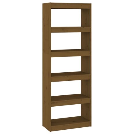 Boekenkast/kamerscherm 60x30x167,5 cm grenenhout honingbruin 8720286608760 2