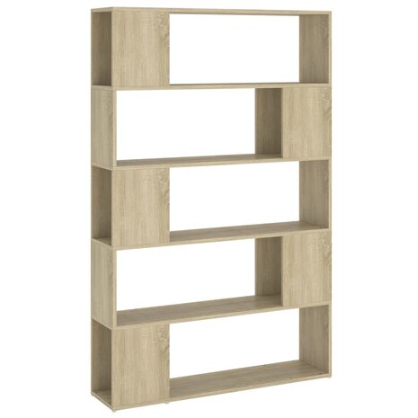 Boekenkast/kamerscherm 100x24x155 cm spaanplaat sonoma eiken 8720286651568 2