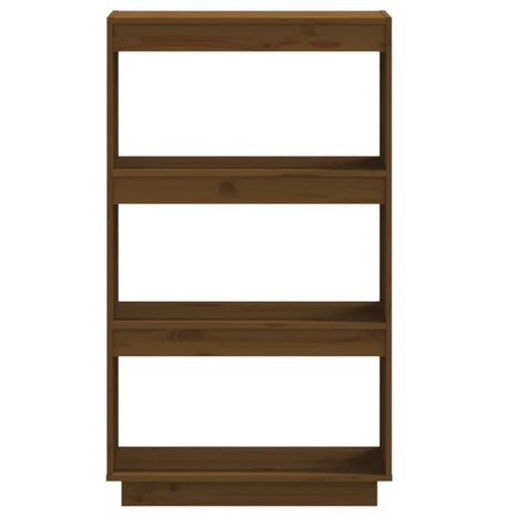 Boekenkast/kamerscherm 60x35x103 cm grenenhout honingbruin 8720286815984 5