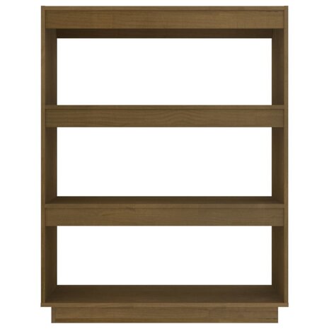 Boekenkast/kamerscherm 80x35x103 cm grenenhout honingbruin 8720286816189 5